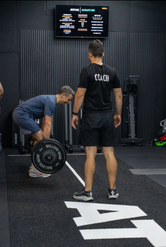 Deadlift at ATHX class in Cambridge